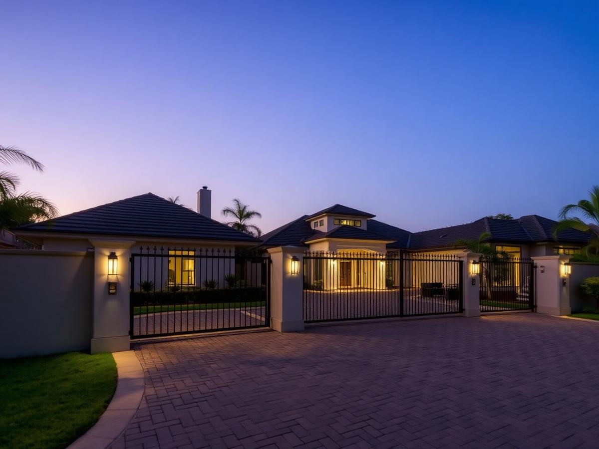 Secure residence entrance (placeholder image)